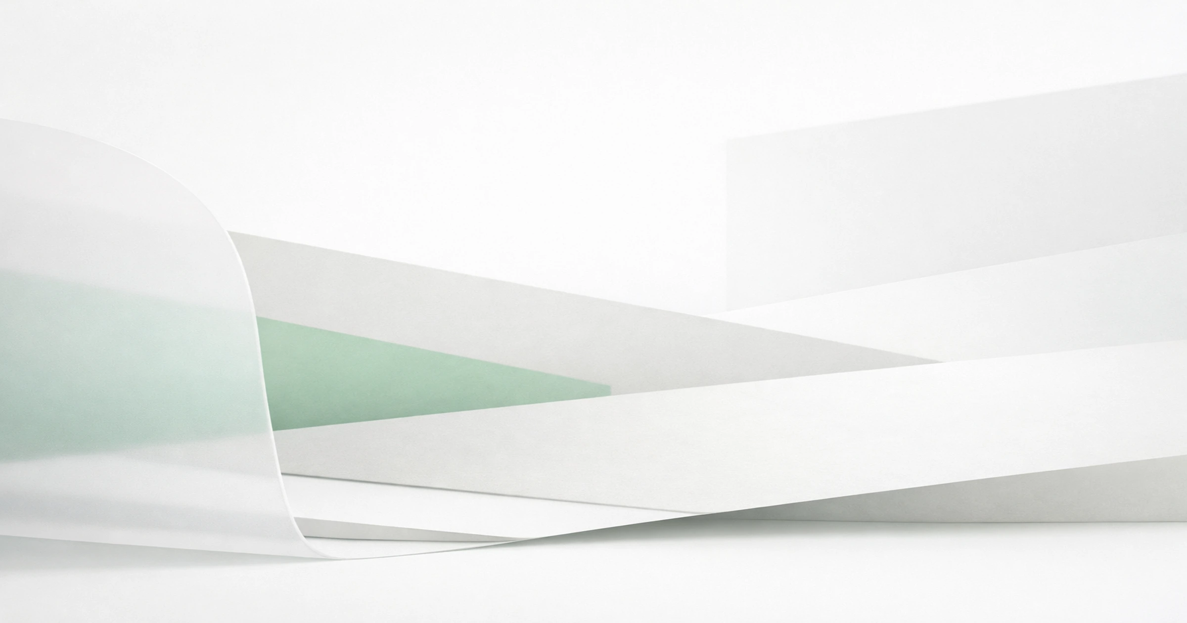 Minimalist institutional image with abstract layered planes suggesting transparency, disclosure, and user trust